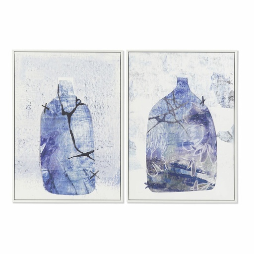Cuadro DKD Home Decor 52,2 x 4,5 x 73 cm Jarrón Escandinavo (2 Unidades)