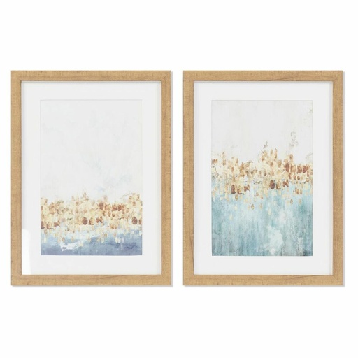 Cuadro DKD Home Decor Abstracto (30 x 2,5 x 40 cm) (2 Unidades)