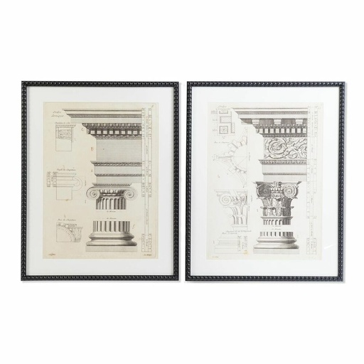 Cuadro DKD Home Decor Cristal Poliestireno 60 x 3 x 76 cm