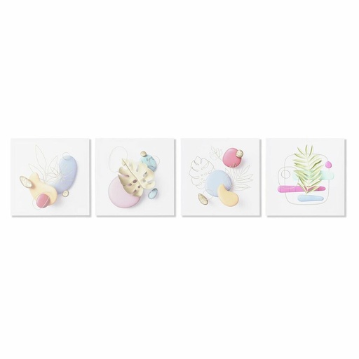 Cuadro DKD Home Decor Moderno (40 x 1,8 x 40 cm) (4 Unidades)
