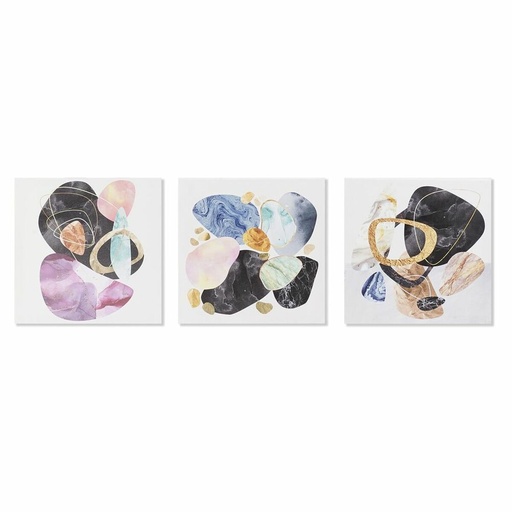 Canvas DKD Home Decor Pinewood Canvas 40 x 1,8 x 40 cm