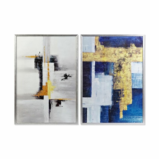 Cuadro DKD Home Decor Abstracto (2 Unidades) (70 x 3 x 100 cm)