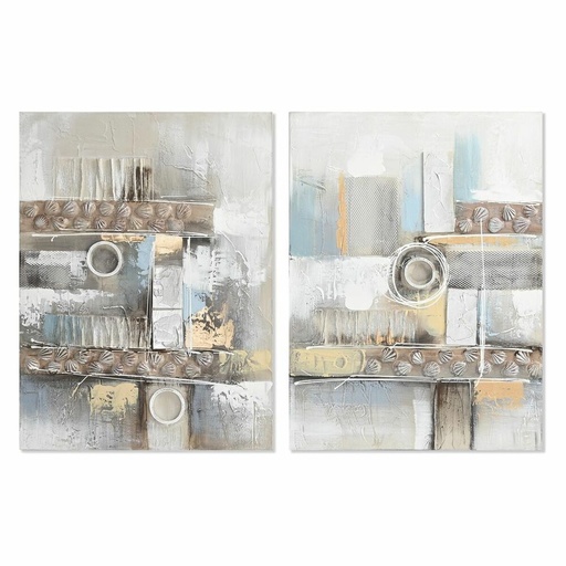 Cuadro DKD Home Decor Abstracto Moderno (60 x 3 x 80 cm) (2 Unidades)