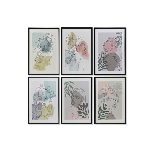 Cuadro DKD Home Decor Mujer (40 x 3 x 60 cm) (6 Unidades)