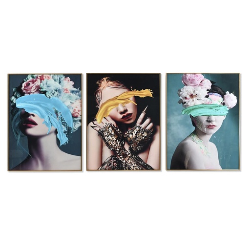 Painting DKD Home Decor Aluminium MDF Wood 60 x 3 x 80 cm