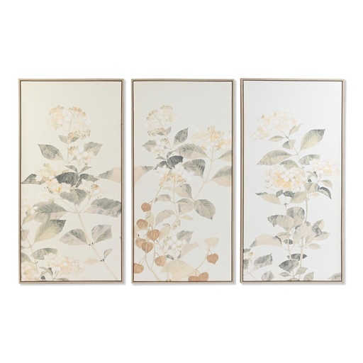 Cuadro DKD Home Decor Flores (60 x 4 x 120 cm)