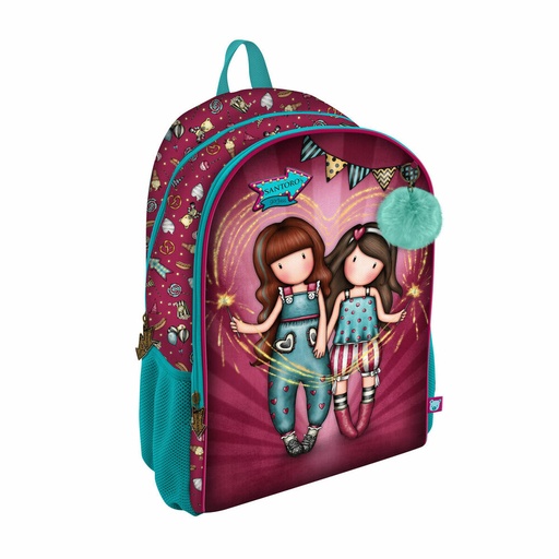 Mochila Escolar Gorjuss Fireworks Granate 31.5 x 44 x 22.5 cm