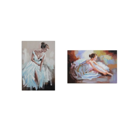 Canvas DKD Home Decor Canvas MDF Wood 70 x 2,8 x 100 cm