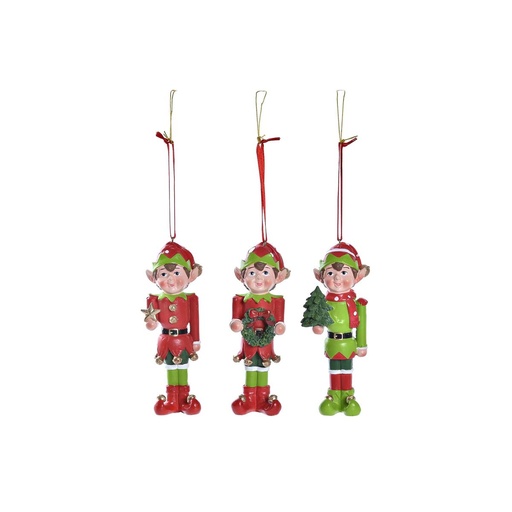 Christmas bauble DKD Home Decor Resin Elf (5 x 4 x 14 cm) (3 Units)