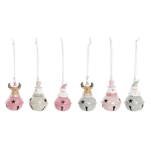 Christmas bauble DKD Home Decor Metal Resin (5 x 5 x 9 cm) (6 Units)