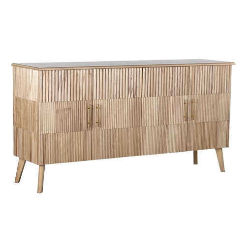 Aparador DKD Home Decor Dorado Marrón claro Madera de Paulonia Madera MDF 157 x 40 x 80 cm