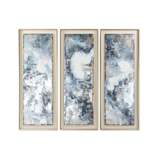 Cuadro DKD Home Decor Abstracto Moderno (53,5 x 5 x 140 cm) (3 Unidades)