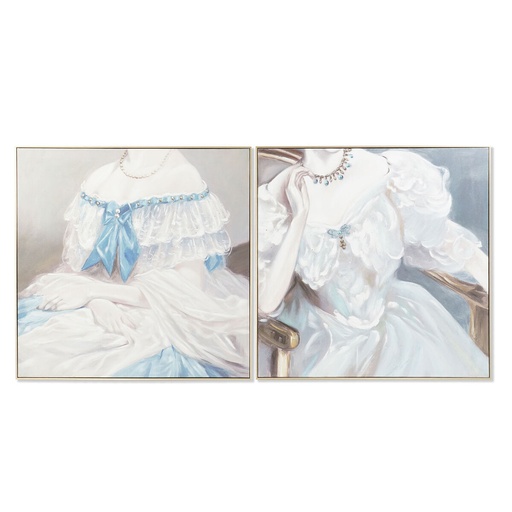 Lienzo DKD Home Decor Pino Lienzo 102 x 4,5 x 102 cm