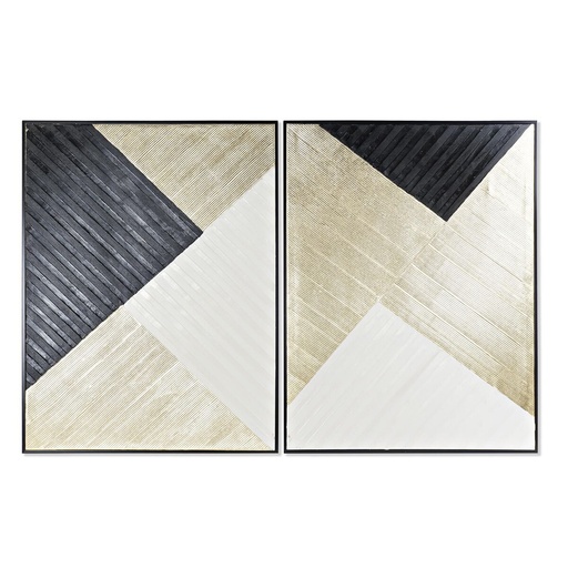Lienzo DKD Home Decor Moderno Geométrico (93 x 3,5 x 123 cm) (2 Unidades)