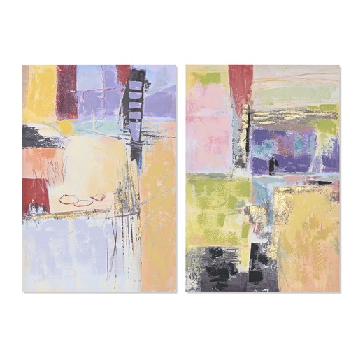 Cuadro DKD Home Decor Abstracto Urbano (60 x 3 x 90 cm) (2 Unidades)