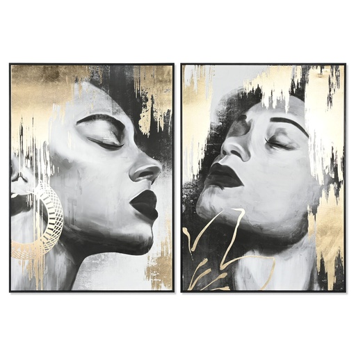 Cuadro DKD Home Decor Mujer (100 x 4 x 140 cm) (2 Unidades)