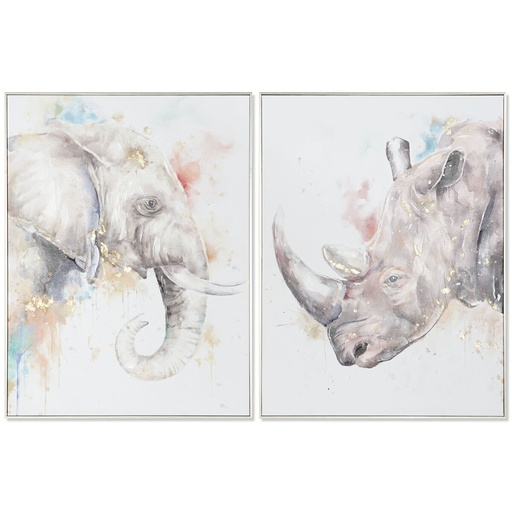 Cuadro DKD Home Decor Moderno Animales 60 x 3,5 x 80 cm (2 Unidades)