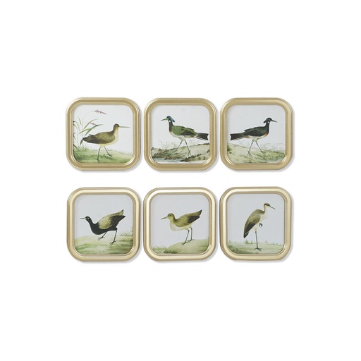 Cuadro DKD Home Decor Cristal Madera MDF 30 x 2 x 30 cm