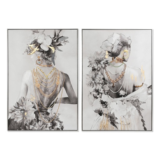 Lienzo Home ESPRIT Abeto Poliestireno Lienzo 80 x 3,5 x 120 cm