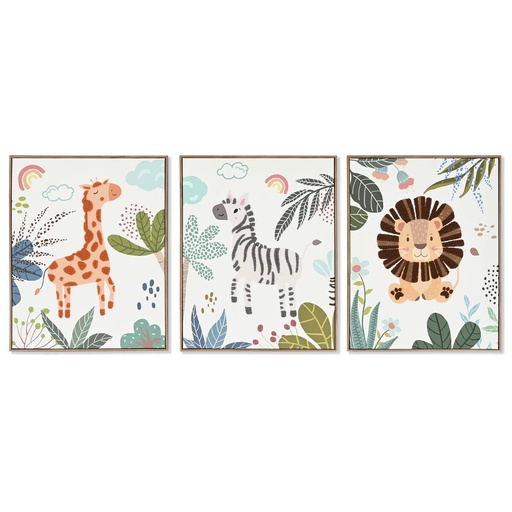Lienzo Home ESPRIT Poliestireno Lienzo 40 x 3 x 50 cm