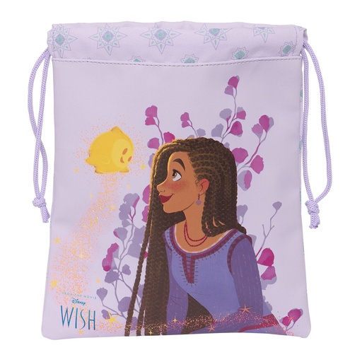 Bolsito de Merienda Wish Lila 20 x 25 x 1 cm Saco