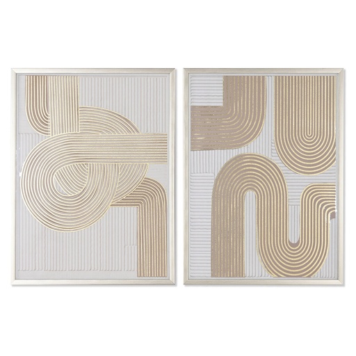 Cuadro Home ESPRIT Moderno 62,3 x 3,6 x 82,5 cm (2 Unidades)