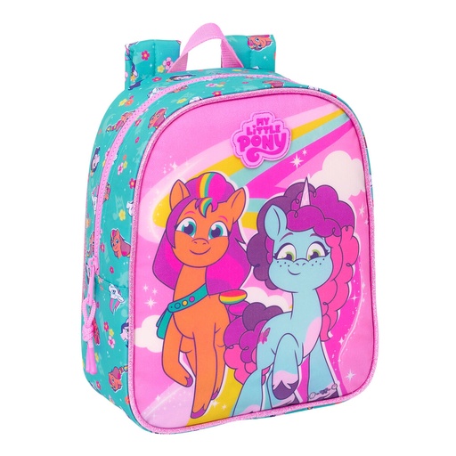 Mochila Escolar My Little Pony Magic Rosa Turquesa 22 x 27 x 10 cm