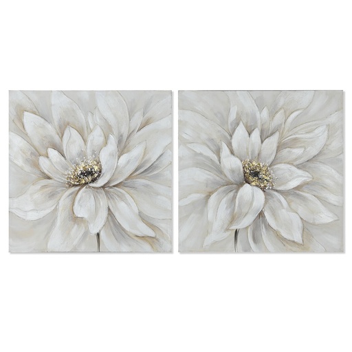 Lienzo Home ESPRIT Lienzo Madera MDF 80 x 3 x 80 cm