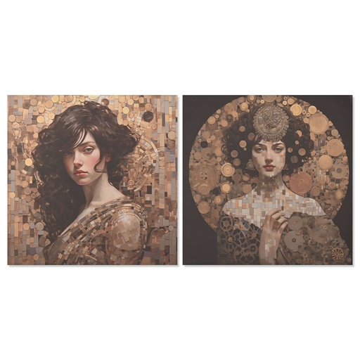 Canvas Home ESPRIT Canvas 120 x 3 x 120 cm