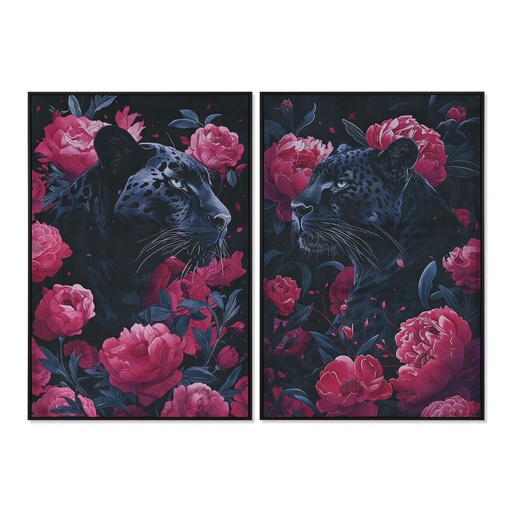 Lienzo Home ESPRIT Terciopelo Lienzo 83 x 4 x 123 cm