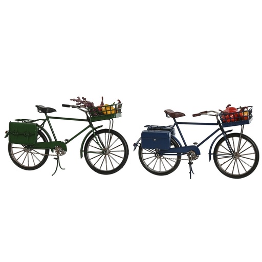 Decorative Figure Home ESPRIT Green Navy Blue Vintage 30 x 9 x 17 cm (2 Units)