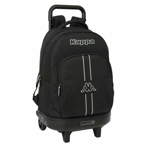 School Bag Kappa Dark Black 33 x 45 x 22 cm