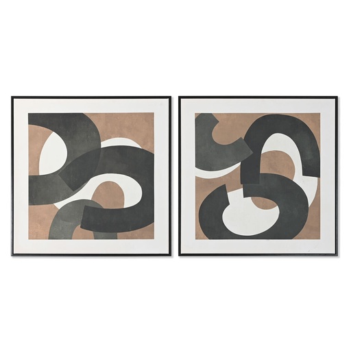 Lienzo Home ESPRIT Poliestireno Lienzo 80 x 4 x 80 cm