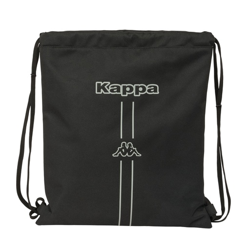 Backpack with Strings Kappa Dark Black 35 x 40 x 1 cm
