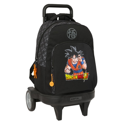School Rucksack with Wheels Safta Combat Black 33 x 45 x 22 cm