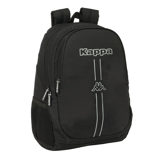 School Bag Kappa Dark Black 32 x 44 x 16 cm