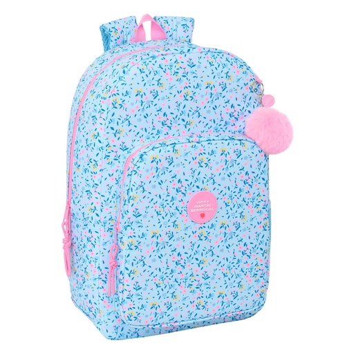 School Bag Vicky Martín Berrocal Paraíso Blue Pink 30 x 46 x 14 cm