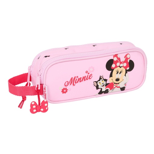 Portatodo Doble Minnie Mouse Naive Rosa 21 x 8 x 6 cm