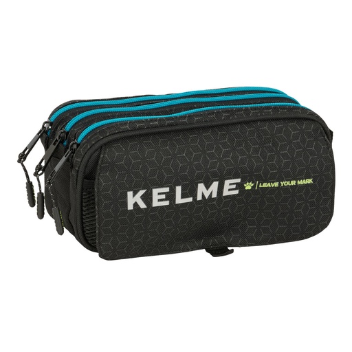 Triple Carry-all Kelme Iron Black 21,5 x 10 x 8 cm