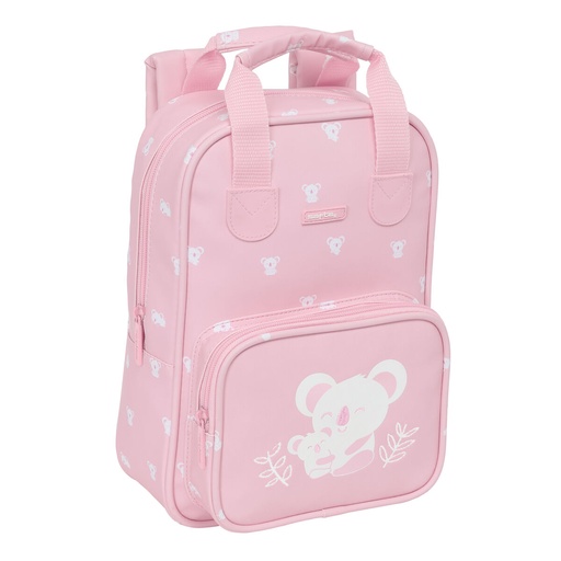 Mochila Infantil Safta Koala Rosa 20 x 28 x 8 cm