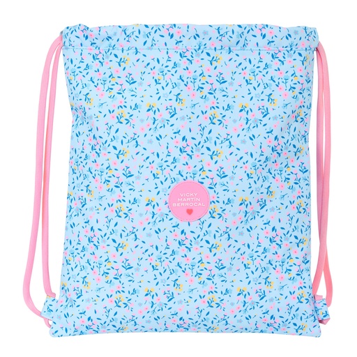 Backpack with Strings Vicky Martín Berrocal Paraíso Blue Pink 35 x 40 x 1 cm