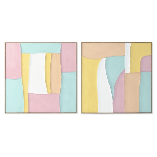 Lienzo Home ESPRIT Poliestireno Lienzo 102 x 4,5 x 102 cm