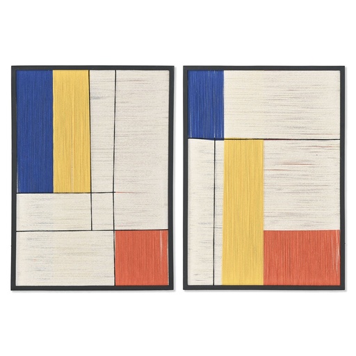 Cuadro Home ESPRIT Moderno Urbano 50 x 2,5 x 70 cm (2 Unidades)