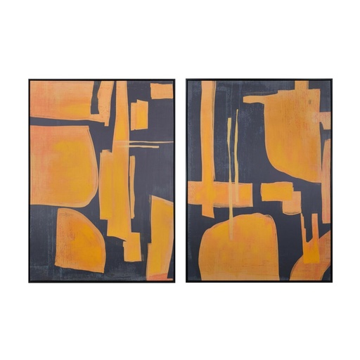 Lienzo Home ESPRIT Poliestireno Lienzo 103 x 4,5 x 143 cm