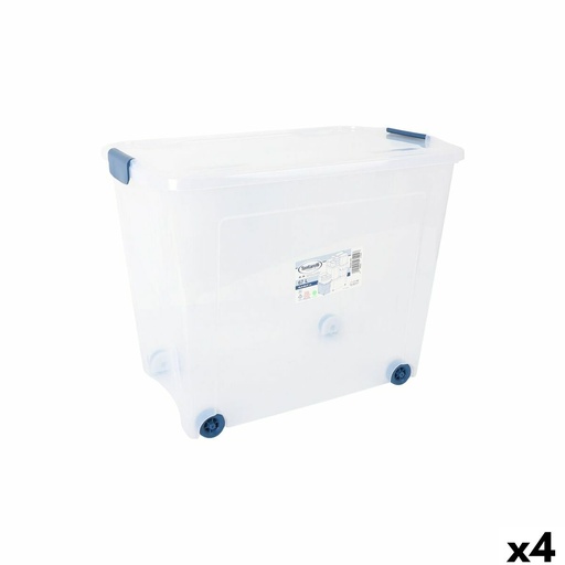 Caja de Almacenamiento con Ruedas Tontarelli 59 x 38'5 x 47'5 cm (4 Unidades)