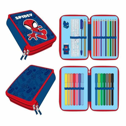 Pencil Case Spidey Dark blue 12,5 x 19,5 x 4,5 cm