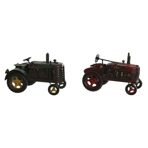 Decorative Figure Home ESPRIT Red Green Vintage 17 x 10 x 11 cm (2 Units)