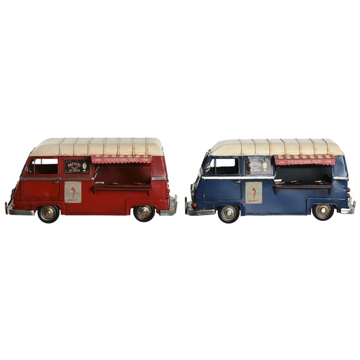 Figura Decorativa Home ESPRIT Azul Rojo Beige Vintage 33 x 17 x 16 cm (2 Unidades)