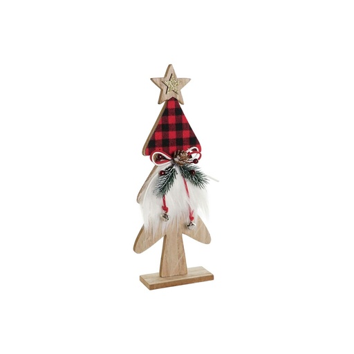 Adorno Navideño DKD Home Decor Negro Rojo Árbol 11,5 x 4 x 31 cm