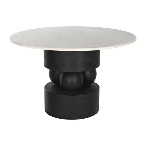 Dining Table Home ESPRIT Marble Mango wood 120 x 120 x 76 cm